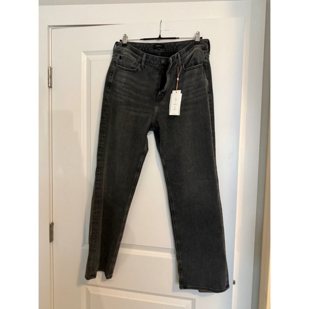 Quince Bella Stretch Straight Jeans Greyed Out Faded Black Size 32 W-PNT-189 - Picture 2 of 12